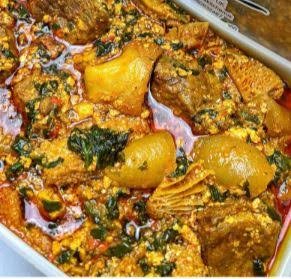 EGUSI. OGBONO, EFO RIRO WITH SNAIL