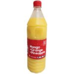 FRUIT PUNCH ORANGE JUICE, PINEAPPLE JUICE, STRAWBERRY SYRUP, MANGO JUICE (ASK FOR YOUR FAVOURITE COLOR)