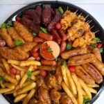 MR RAY SPECIAL PLATTER (CHICKEN, GOAT, MEAT, GIZZARD, FRIES & PLAINTAIN)