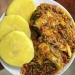 POTATO, YAM OR PLAINTAIN WITH EGG SAUCE